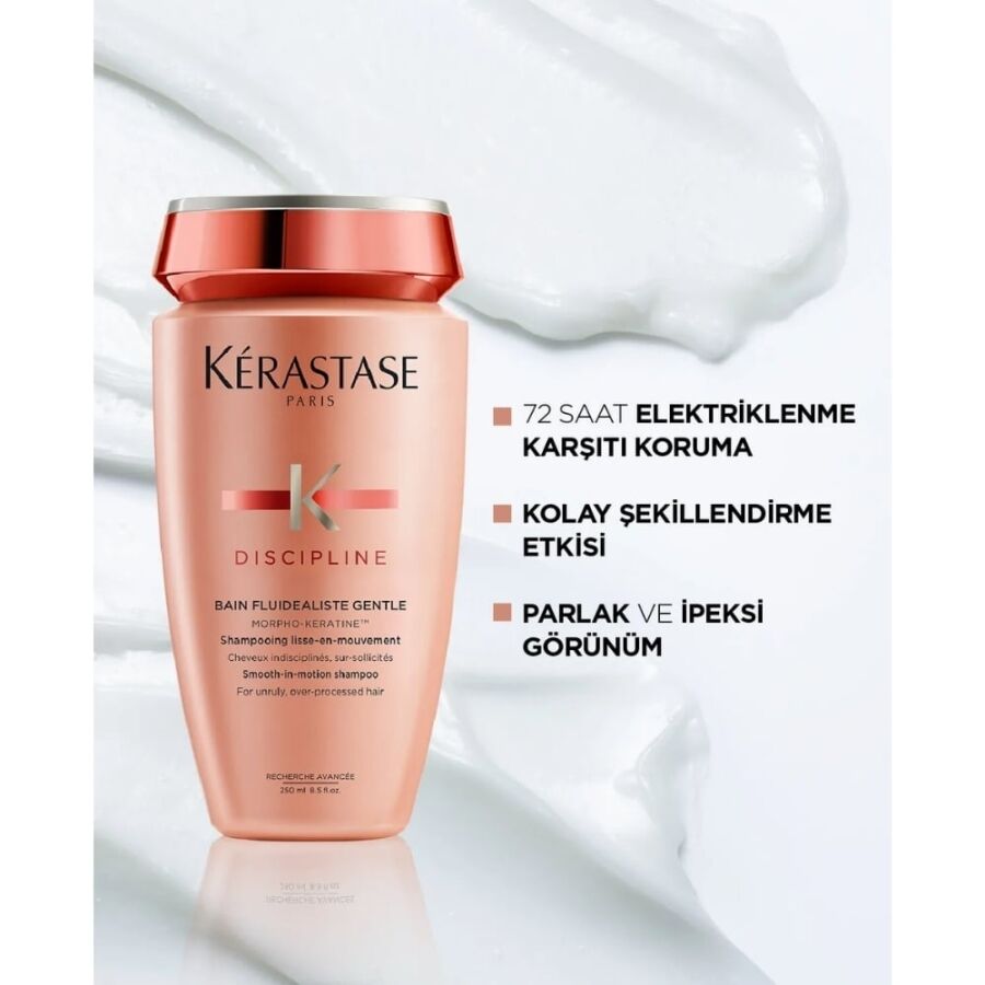 Kerastase Discipline Bain Fluidealiste Asi ve Aşırı İşlem Görmüş Saçlar için Bakım Şampuanı 250ml