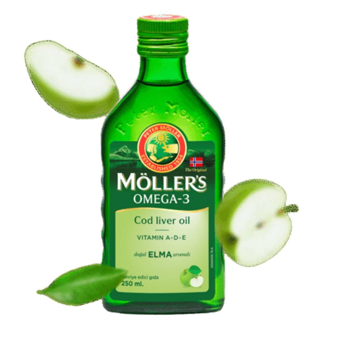 MÖLLER'S Omega 3 Elma Aromalı Balık Yağı 250ml