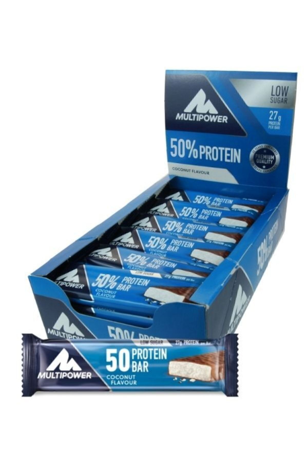 Multipower %50 Protein Bar 50 Gr 20 Adet Çikolata-Hindistan Cevizi