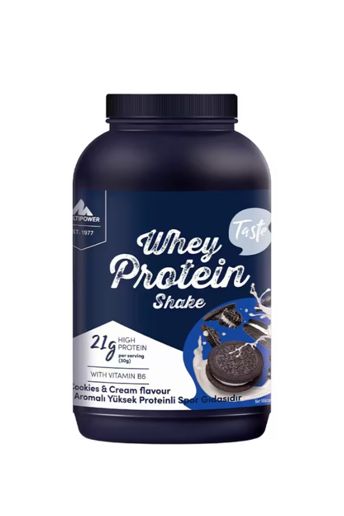 Multipower Whey Protein Shake 900 Gr - Kurabiye & Krema Aromalı Protein Tozu