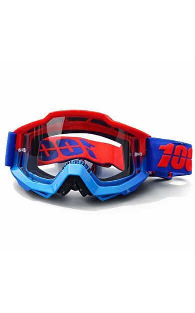 %100 Accuri C18 Kırmızı Mavi Goggle