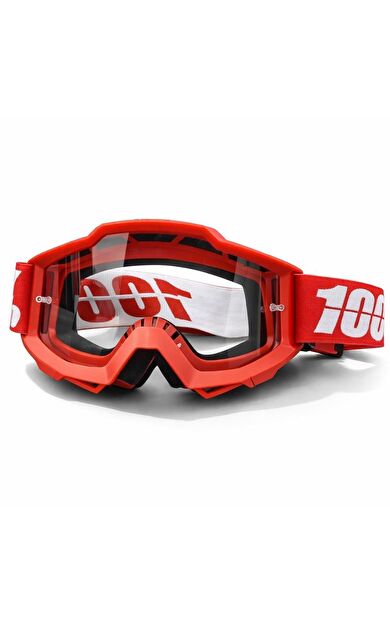 %100 Accuri C19 kırmızı Goggle