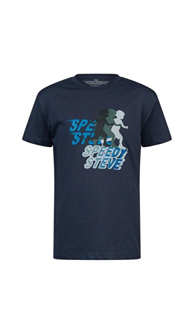 2AS Aja Çocuk Baskılı T-Shirt Lacivert 210