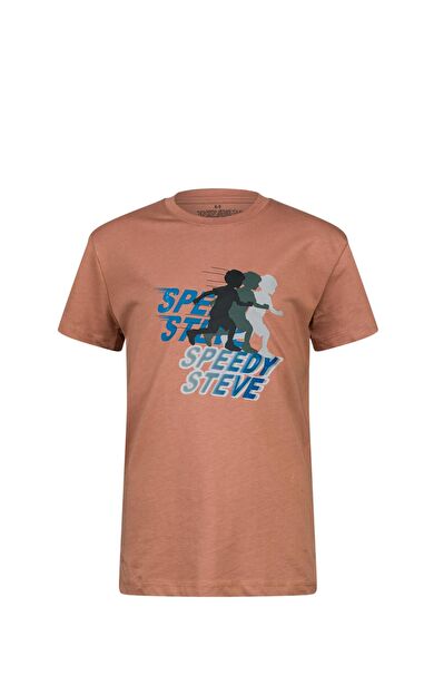 2AS Aja Çocuk Baskılı T-Shirt Kahve 210