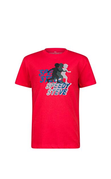 2AS Aja Çocuk Baskılı T-Shirt Kırmızı 210