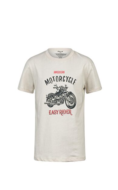 2AS Aja Çocuk Baskılı T-Shirt Kum 212