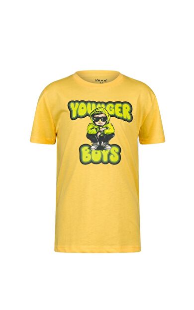 2AS Aja Çocuk Baskılı  T-Shirt Sarı 214