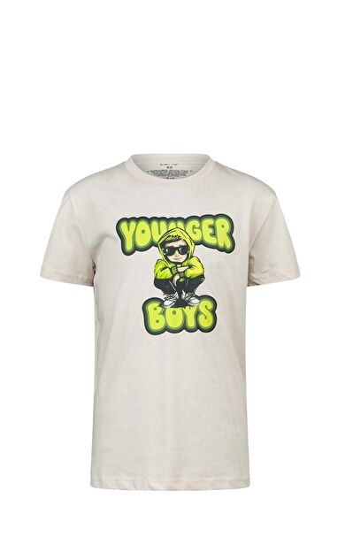 2AS Aja Çocuk Baskılı T-Shirt Kum 214