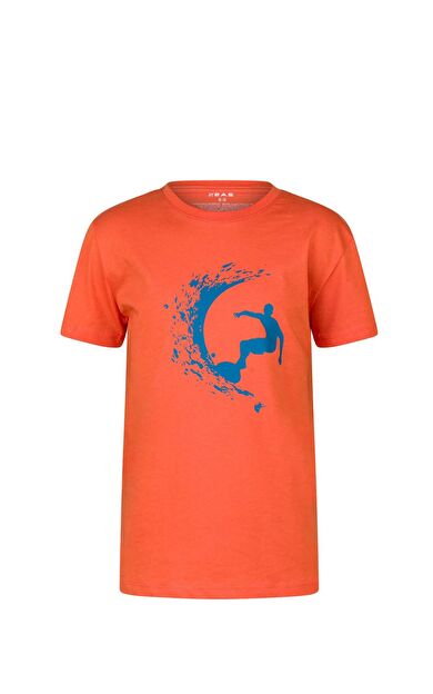 2AS Aja Çocuk Baskılı T-Shirt Turuncu 220