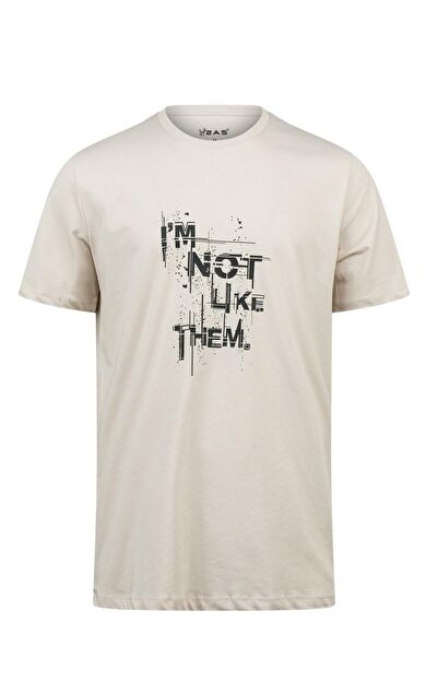 2AS Alex Baskılı Erkek Sıfır Yaka T-Shirt 035 2ASALEXBASK35KM