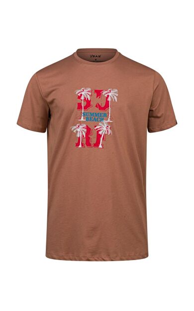 2AS Alex Baskılı Erkek Sıfır Yaka T-Shirt 047 2ASALEXBASK47088