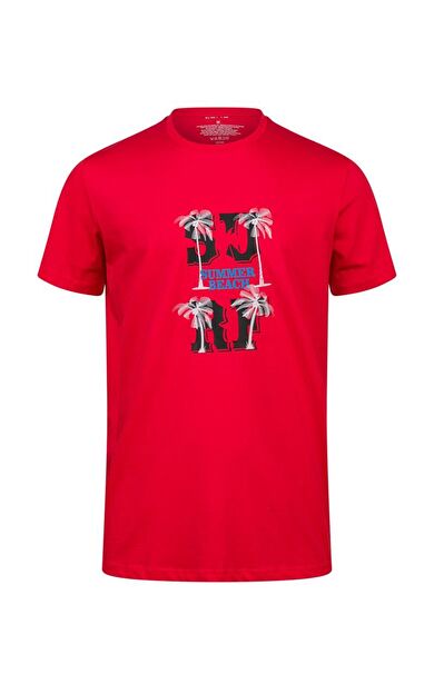 2AS Alex Baskılı Erkek Sıfır Yaka T-Shirt 047 2ASALEXBASK4715Q