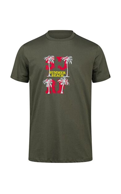 2AS Alex Baskılı Erkek Sıfır Yaka T-Shirt 047 2ASALEXBASK4721417