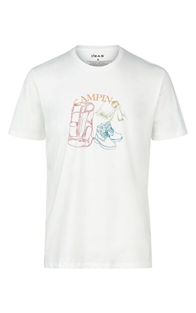 2AS Alex Baskılı Erkek Sıfır Yaka T-Shirt 2ASALEXBASK200