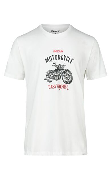 2AS Alex Baskılı Erkek Sıfır Yaka T-Shirt 2ASALEXBASK240