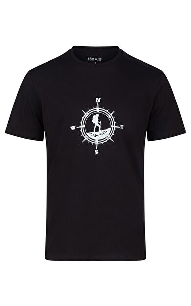 2AS Alex Baskılı Erkek Sıfır Yaka T-Shirt 2ASALEXBASK210924