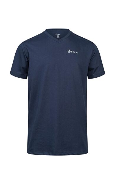 2AS Alvın  Erkek V Yaka T-shırt 2ASALVINFBM250335