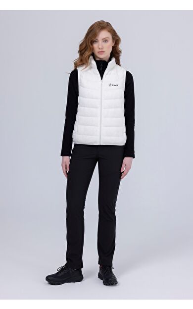 2AS Azure Kadın Down Yelek Beyaz