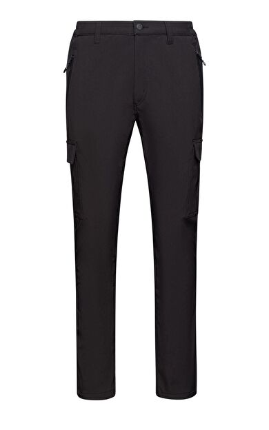 2AS Barunas Erkek  İnce Softshell Kargo Pantolon Siyah