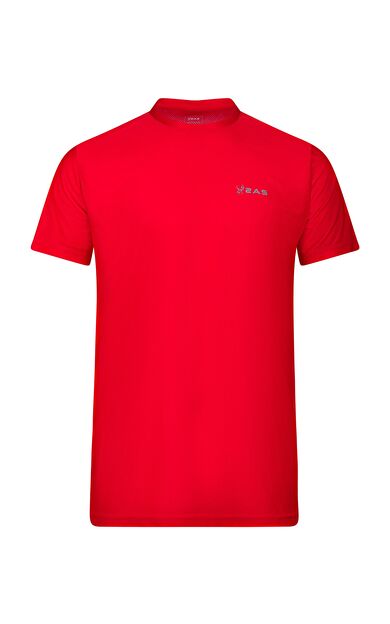 2AS Capri Sıfır Yaka T-Shirt Kırmızı