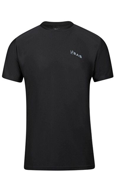 2AS Capri Sıfır Yaka T-Shirt Siyah