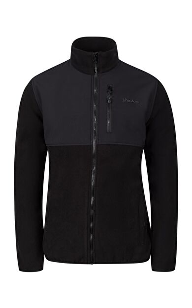 2AS Cliff Erkek Parçalı İnce Polar Sweatshirt Siyah