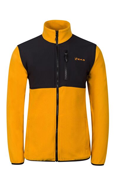 2AS Cliff Erkek Parçalı İnce Polar Sweatshirt Hardal