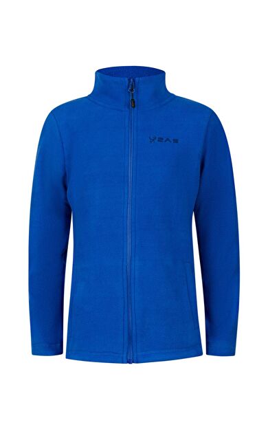 2AS Crystal Çocuk Tam Fermuarlı İnce Polar Sweatshirt Mavi