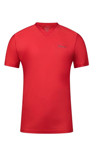2AS Elba V Yaka T-shirt Kırmızı