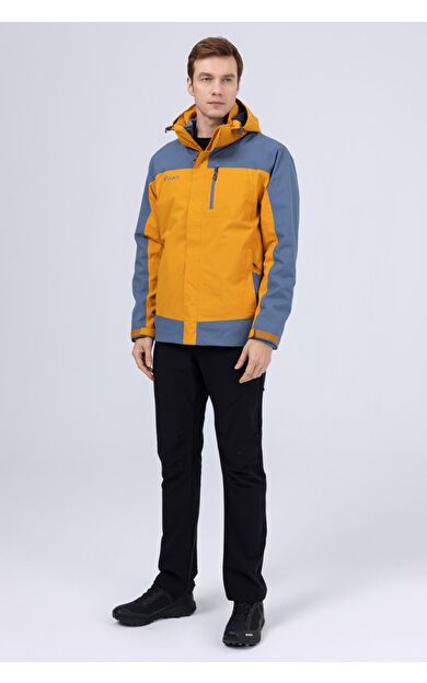 2AS Elbruz Erkek 3 in 1 Ceket Gold/Mavi