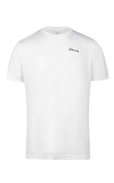 2AS Fiji Sıfır Yaka Tişört Beyaz