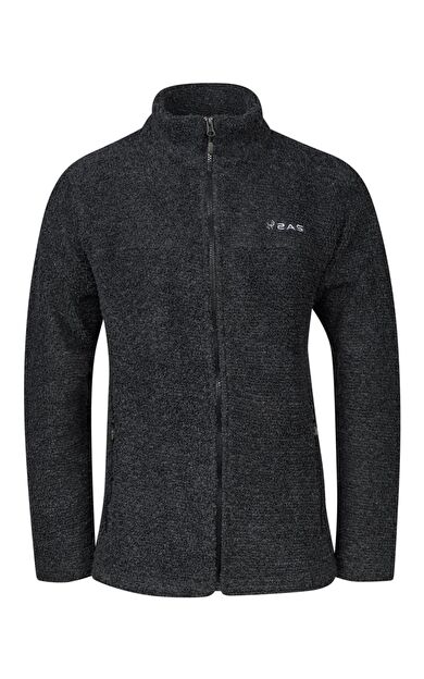2AS Hanoi Erkek Dik Yaka Havlu Merino Sweatshirt Siyah