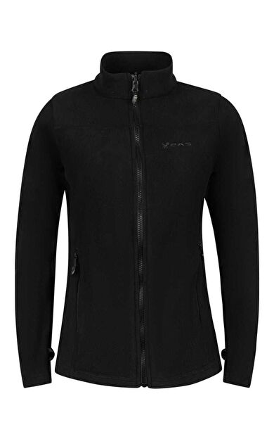 2as Kadın Bloom Tam Fermuarlı Polar Siyah