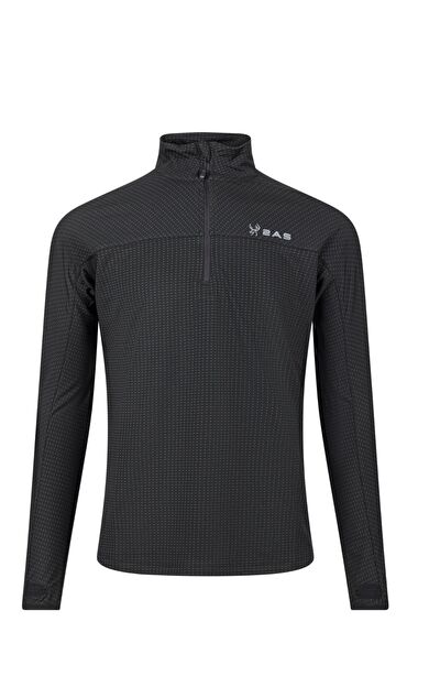 2AS Kolima Yarım Fermuarlı Sweatshirt Erkek Siyah