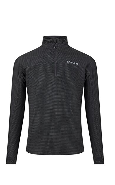 2AS Kolima Yarım Fermuarlı Sweatshirt Erkek Siyah