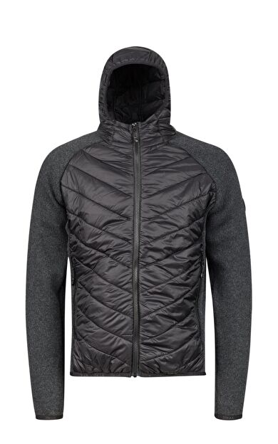 2AS Lucas Erkek Kapşonlu Tam Fermuarlı Sweat Siyah