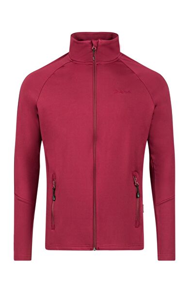 2AS Menza Tam Fermuarli Erkek Sweatshirt Bordo