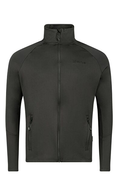 2AS Menza Tam Fermuarli Erkek Sweatshirt Siyah