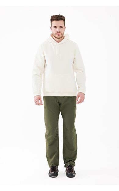 2AS Oliver Erkek Kapüşonlu Sıfır Yaka Sweatshirt Beyaz