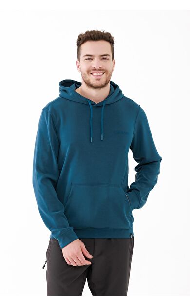 2AS Oliver Erkek Kapüşonlu Sıfır Yaka Sweatshirt Lacivert
