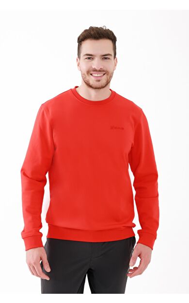 2AS Orlando Erkek İnterlok Sıfır Yaka Sweatshirt Kırmızı