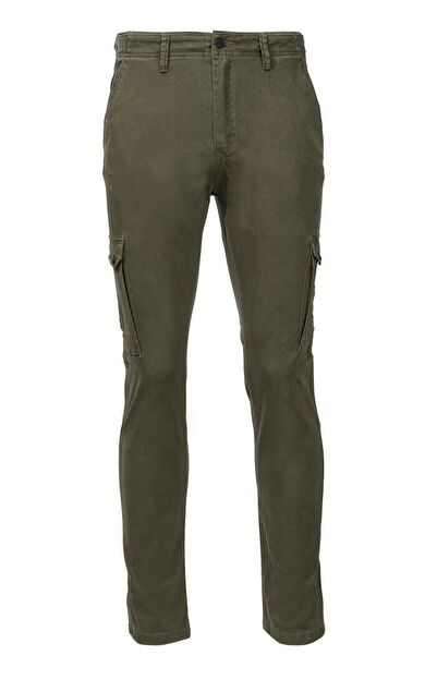 2AS Patiga Cargo Gabardin Erkek Pantolon Yeşil