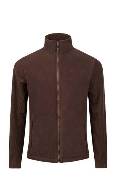 2AS Peak Tam Fermuarlı Heavy Erkek Polar Sweatshirt Kahverengi