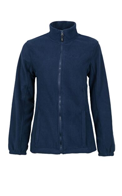 2AS Pello Tam Fermuarlı Heavy Kadın Polar Sweatshirt Lacivert