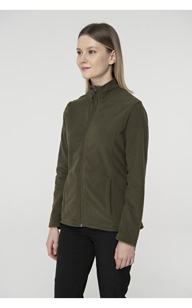 2AS Peridot Tam Fermuarlı Kadın Polar Sweatshirt