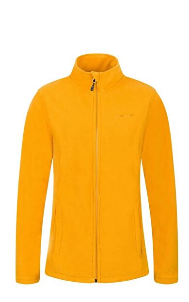2AS Peridot Tam Fermuarlı Kadın Polar Sweatshirt Koyu Sarı