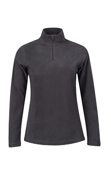 2AS Pinna Yarım Fermuarlı Kadın Polar Sweatshirt Antrasit