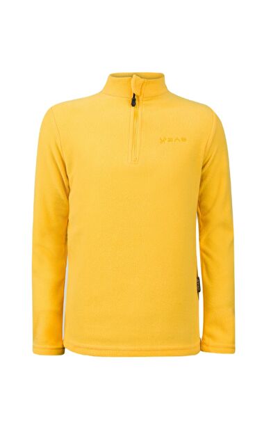 2AS Potra Yarım Fermuarlı Çocuk Polar Sweatshirt Sarı