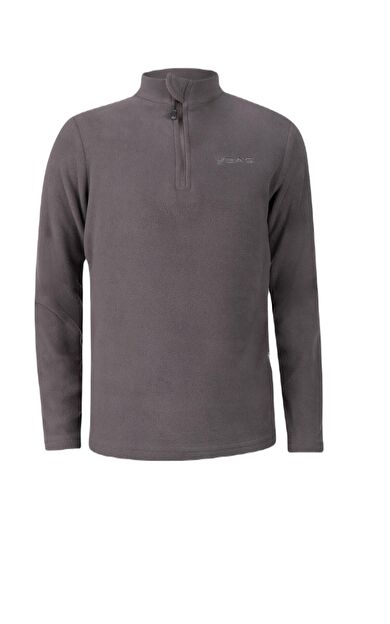 2AS Potra Yarım Fermuarlı Çocuk Polar Sweatshirt Antrasit