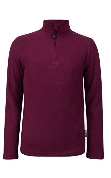 2AS Potra Yarım Fermuarlı Çocuk Polar Sweatshirt Mor